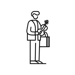 Discover the secret melody hidden in this minimalist violinist illustration you won't believe is true