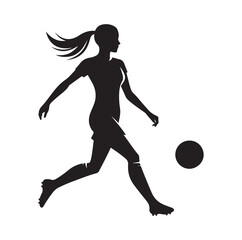 Female soccer player Vector25
