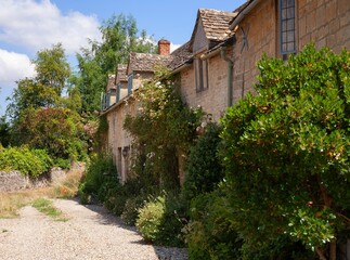 Cotswold village of Little Barrington, Gloucestershire, England