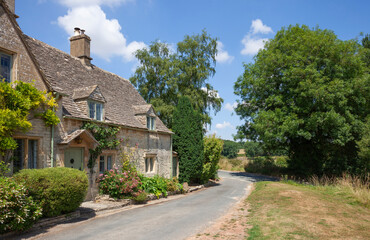 Cotswold village of Little Barrington, Gloucestershire, England
