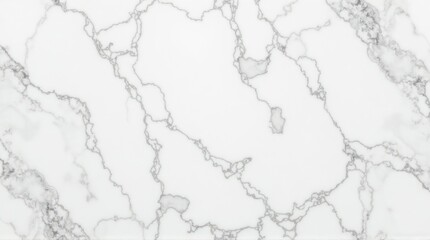 Elegant White Marble Stone Texture with Gray Veins