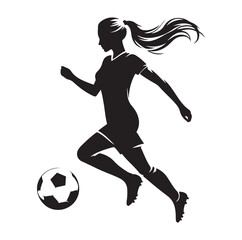 Female soccer player Vector25