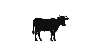 Fototapeta premium Cow and calf isolated on white background