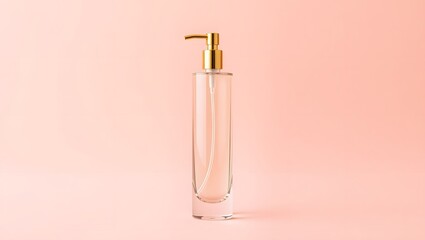 Blue liquid in a clear glass test tube, isolated on a white background