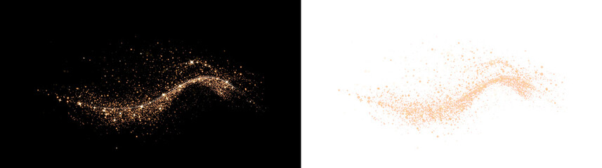 Sparkle, orange, starburst, fireworks, festive PNG. Luxury holiday shine PNG Overlay with transparent glow, stardust bokeh and abstract glitter particles for bright celebration design.