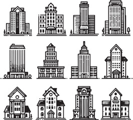 Abstract geometric shape silhouette isolated on transparent background