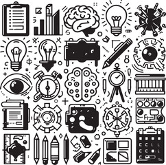 Abstract geometric shape silhouette isolated on transparent background