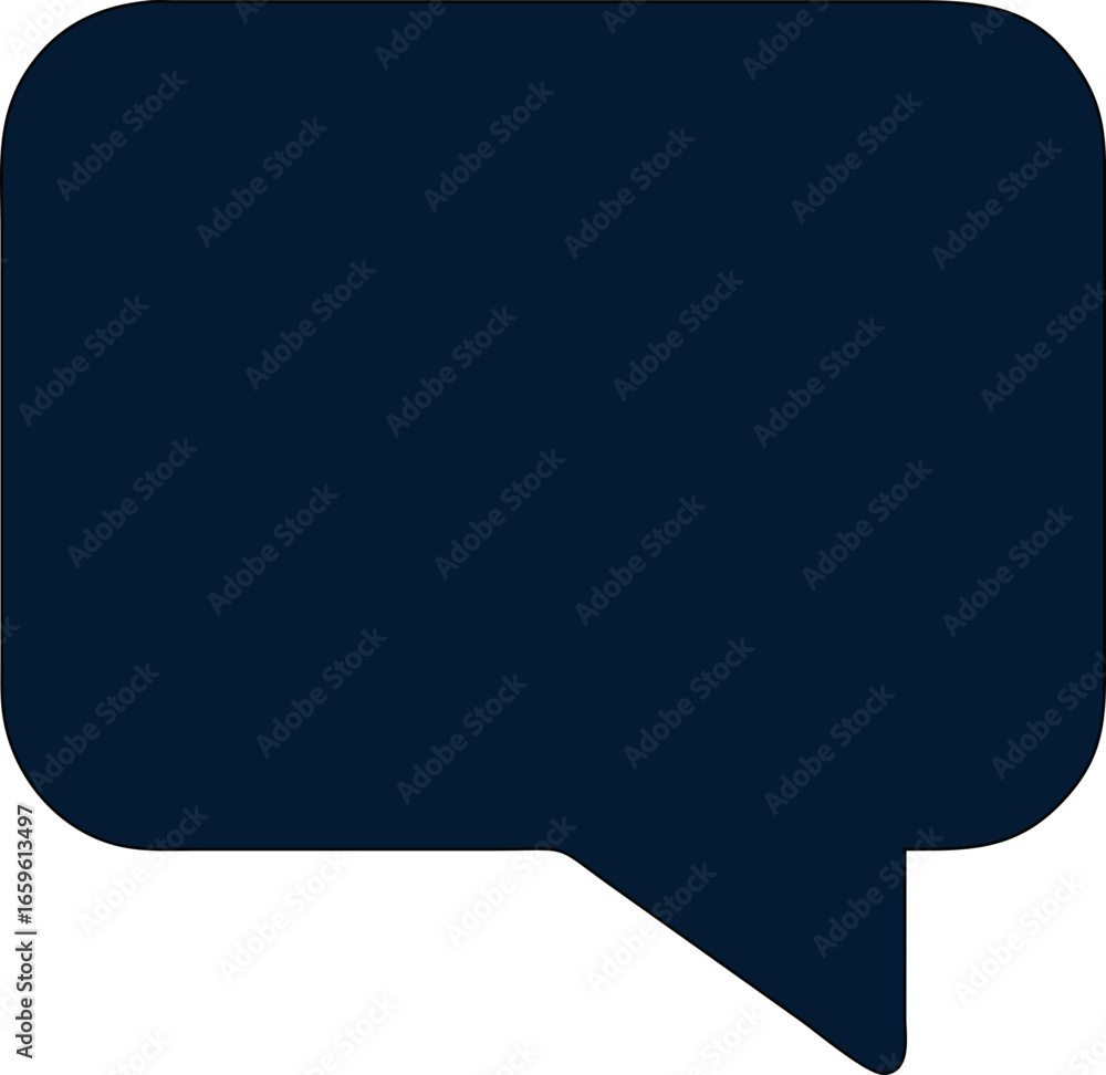 Poster monochrome chat symbol representing texting and live support.