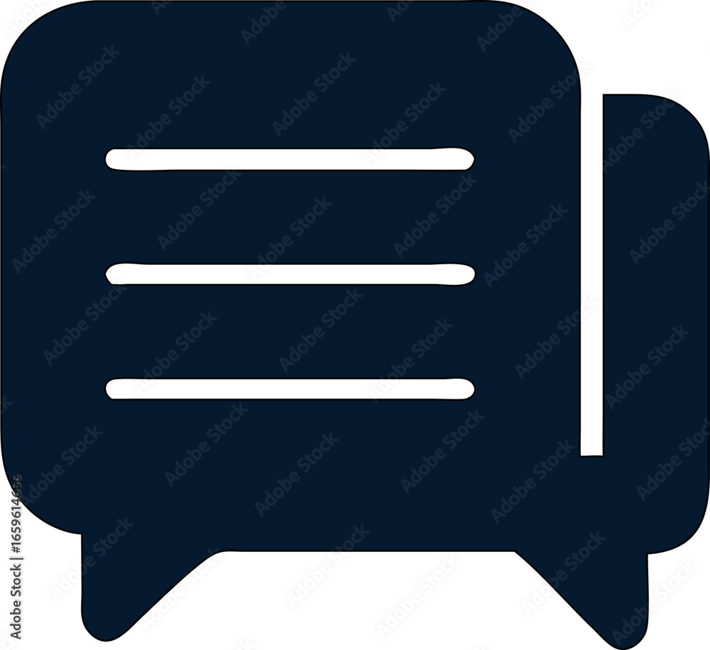 Poster modern chat symbol representing real-time conversation and messaging.