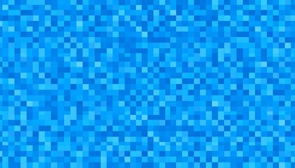 Blue pixelated squares