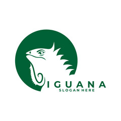 Naklejka premium Animal Iguana logo design vector template