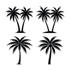 Abstract geometric shapes with vibrant color accents silhouette