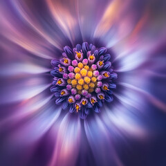 Fototapeta premium Captivating blooming flower close-up nature setting macro photography colorful environment artistic perspective