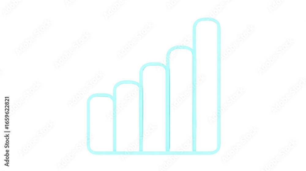 Poster bar chart graph data analytics growth business finance statistic success simple bar chart icon with 