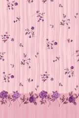 seamless pattern with pink flowers