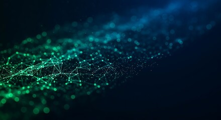 Futuristic technology background with a digital plexus structure