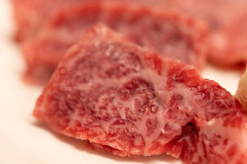 但馬牛の美しい霜降り肉