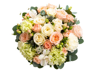 wedding bouquet of roses