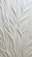 Obraz premium White grass bas relief pattern wall backgrounds creativity.