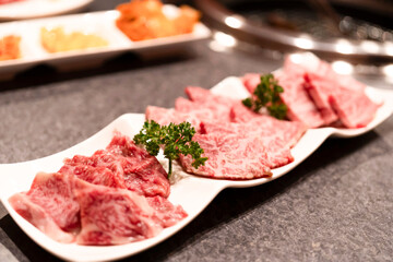 但馬牛の美しい霜降り肉