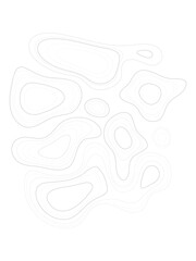 Shape of topographic texture. Line and dashed line organic shapes