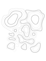 Shape of topographic texture. Line and dashed line organic shapes