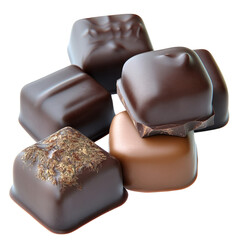 Elegant Assortment Of Gourmet Chocolate Truffles, Perfect For Gifting Or Indulgence. Decadent Treats On A White Background.