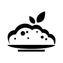 Healthy Food Plate Icon Graphic
