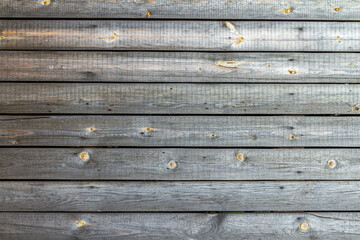 Fototapeta premium Gray wooden plank wall texture with natural wood texture.