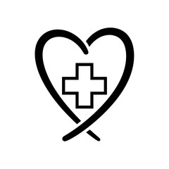 Obraz premium Minimalist Healthcare App Icon Universal Wellness Symbol Monochrome App Design
