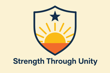 Strength Through Unity Logo Symbol Emblem Design Inspiration