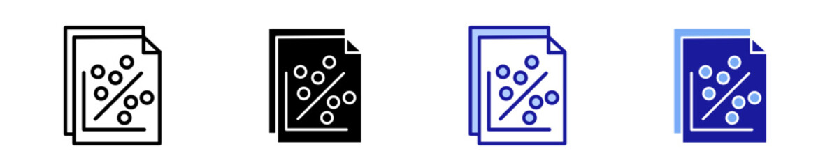 Data Security  Icon Set Multiple Style Collection
