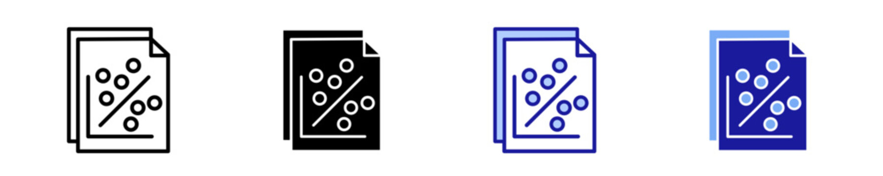 Data Security  Icon Set Multiple Style Collection
