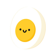 Egg character design. egg vector on white background.
