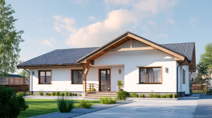 Charming single-family house with contemporary design in a serene neighborhood