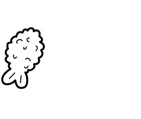 Hand-drawn vector illustration set of crispy fried tempura shrimp, some served with dipping sauce and garnish. Perfect for Japanese restaurant menus, Asian food blogs, or culinary designs.