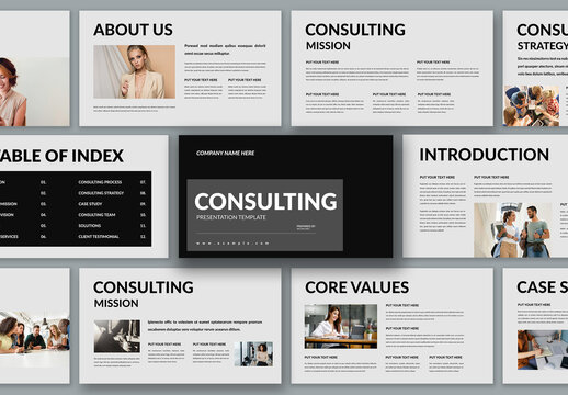 Consulting Presentation Template Design