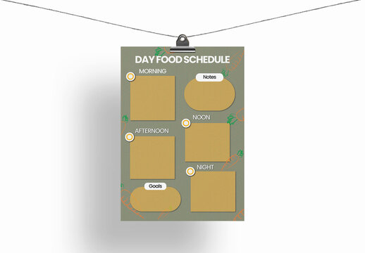 Daily Nutrition Tracker Sheet