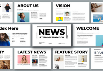 Newsletter Presentation Template Design