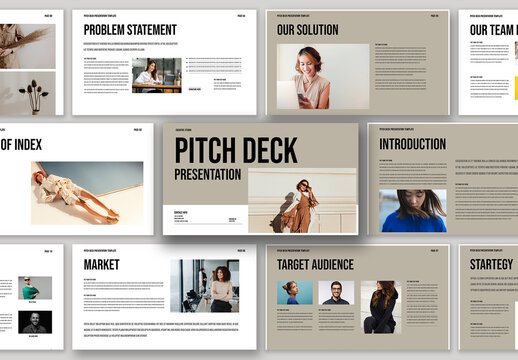 Pitch Deck Presentation Template Design