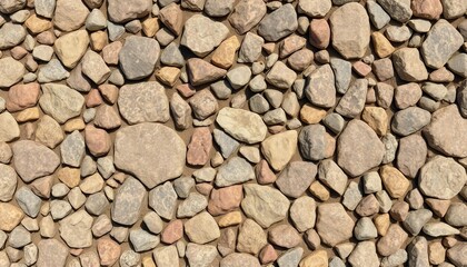 Seamless texture of rough, gray and brown stones, creating a rocky ground pattern,  repeat,  grey