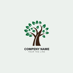 Obraz premium vector tree icon, logos