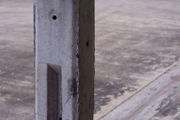 Concrete poles, electric wires