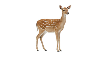 Naklejka premium Isolated Spotted Deer Female.