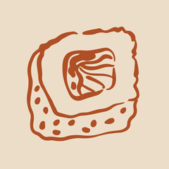 Sushi food ink Japanese cuisine	
