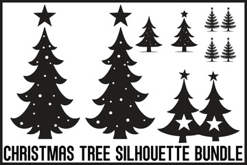 Obraz premium Festive Tree Silhouette