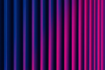 Abstract Vertical Ribbed Surface With Blue To Pink Neon Gradient Lighting background