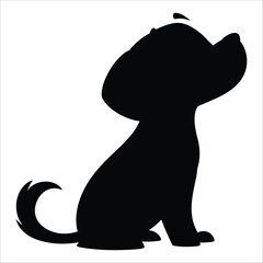 Dog silhouette design.