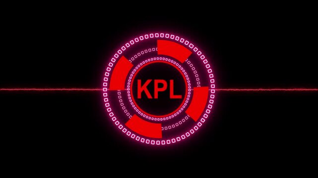 Futuristic Digital Interface Representing KPL (Knowledge Process Leadership) Strategy Animation
