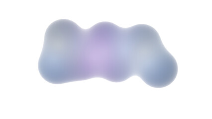 Abstract Gradient Blob Shape cloud